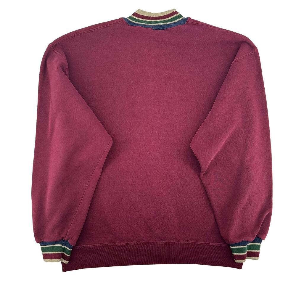 Vintage 90s Men's Maroon Utah State University Aggies Crewneck Sweatshirt Sz M - Picture 7 of 8
